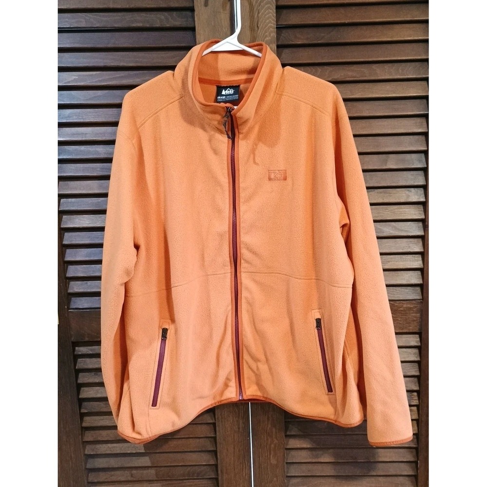 REI Co-op Jacket Coat Women's‎ 2XL Peach Orange Full Zip Warm Pockets Winter